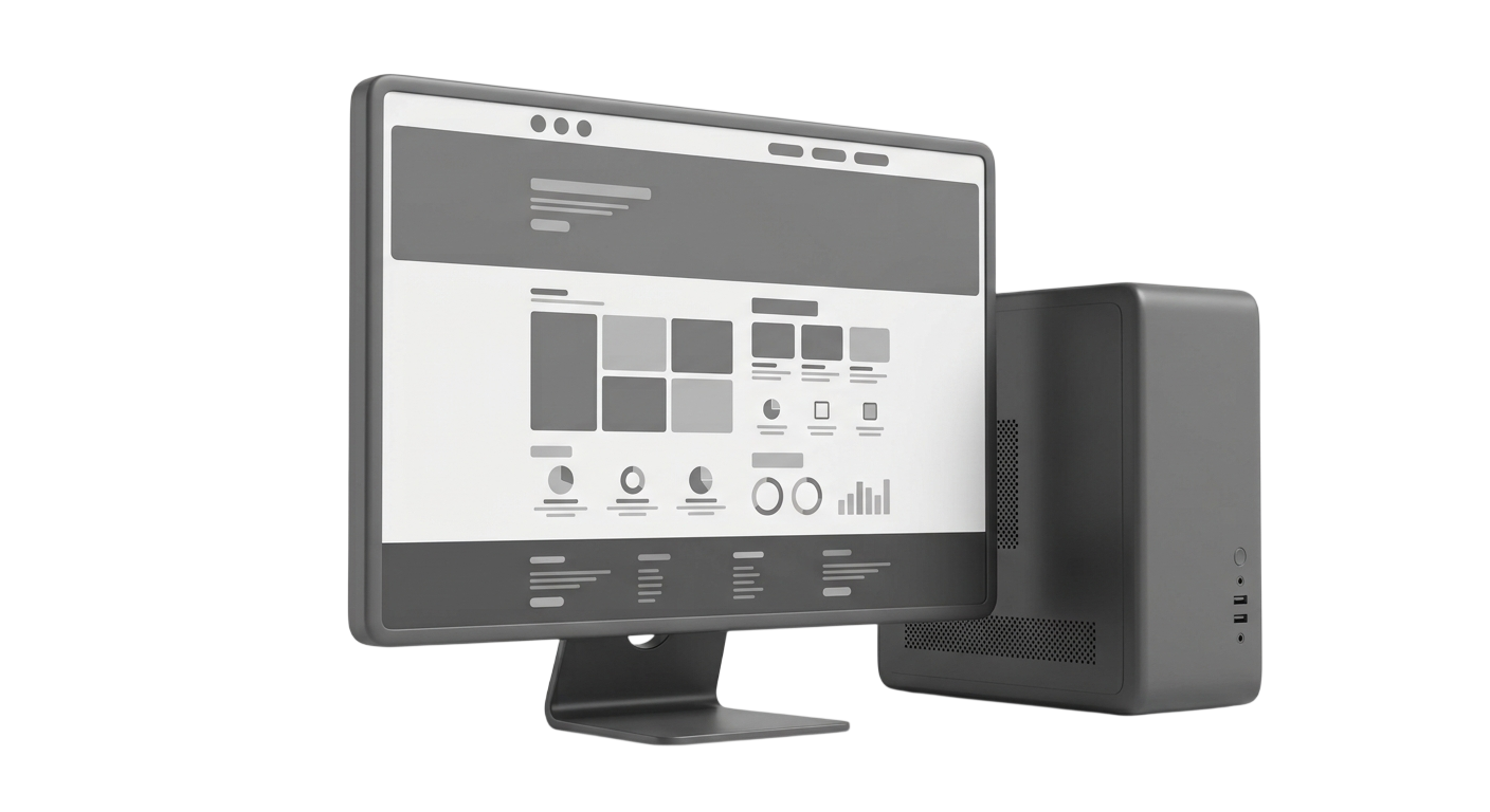 Render 3D de Web Informativa
